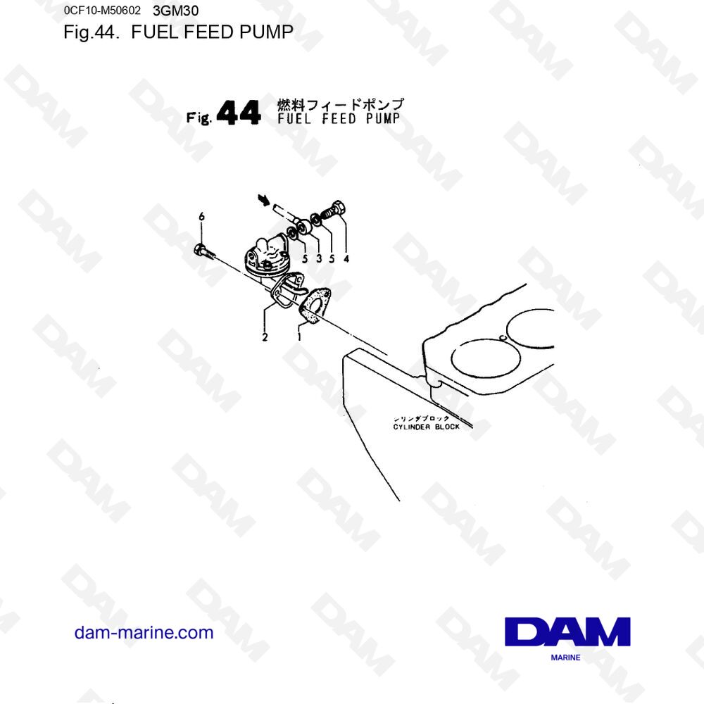 Pièces Et Vues éclatées Pour Moteur Yanmar 3gm30f 